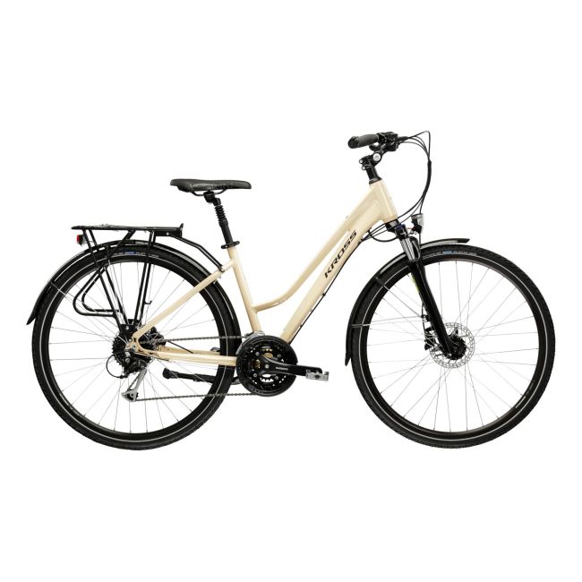 Bicicleta Trekking Kross Trans 8.0 28 inch crem Shimano Alivio