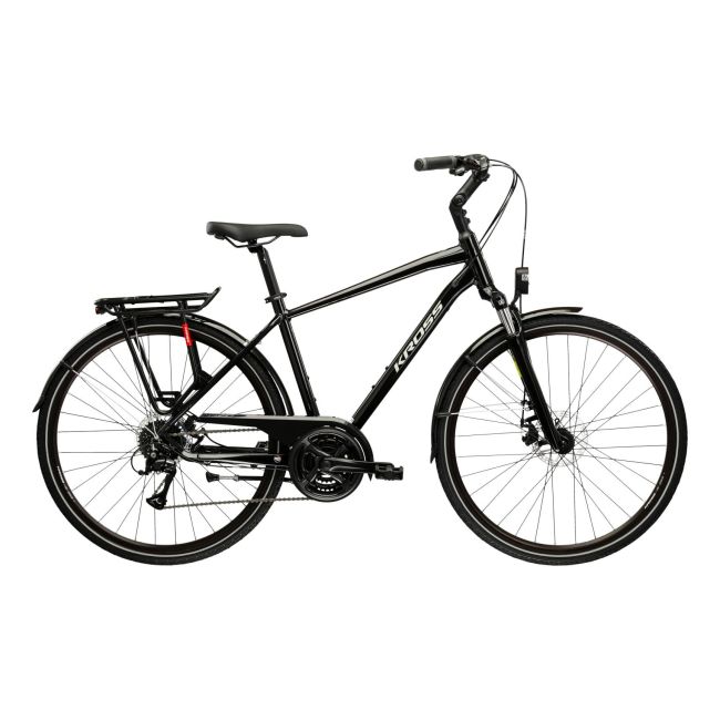 Bicicleta Urban Kross Trans 3.0 28 inch neagra Shimano Acera