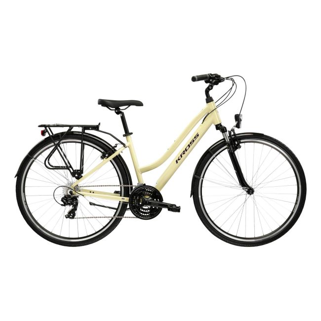 Bicicleta Urban Kross Trans 1.0 W 28 inch bej Shimano Tourney