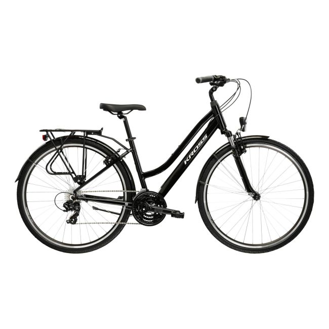 Bicicleta Urban Kross Trans 1.0 W 28 inch neagra Shimano Tourney