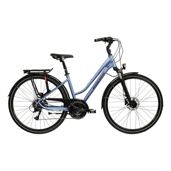 Bicicleta Urban Kross Trans 4.0 28 inch albastra Shimano Acera