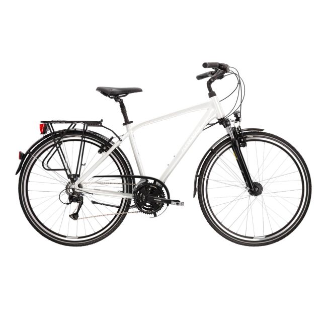Bicicleta Urban Kross Trans 4.0 28 inch alba Shimano Acera