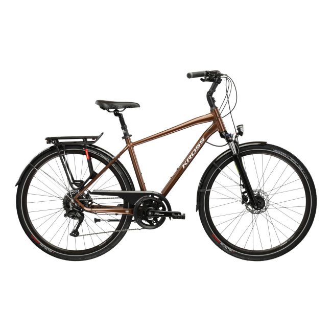 Bicicleta Trekking Kross Trans 5.0 28 inch maro Shimano Deore