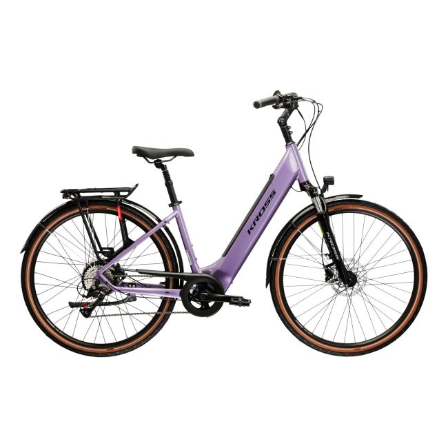 Bicicleta Electrica Trekking Kross Trans Hybrid 1.0 28 inch mov Shimano Acera