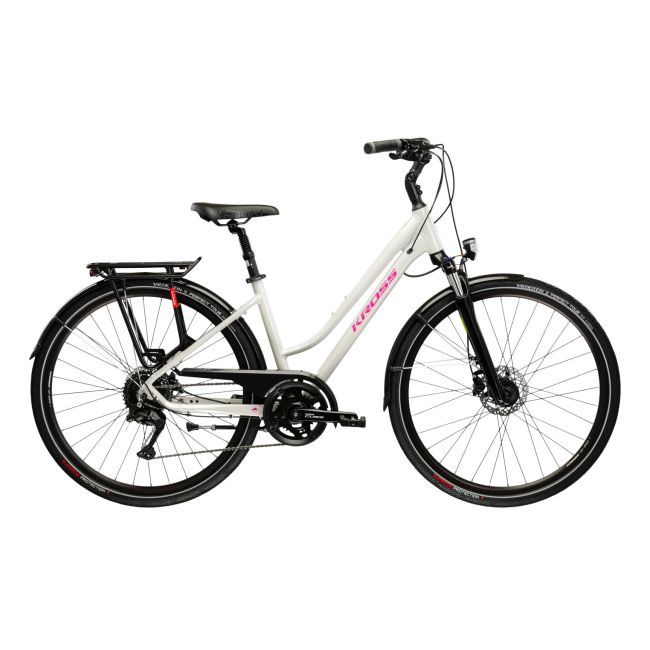 Bicicleta Trekking Kross Trans 5.0 28 inch gri Shimano Deore