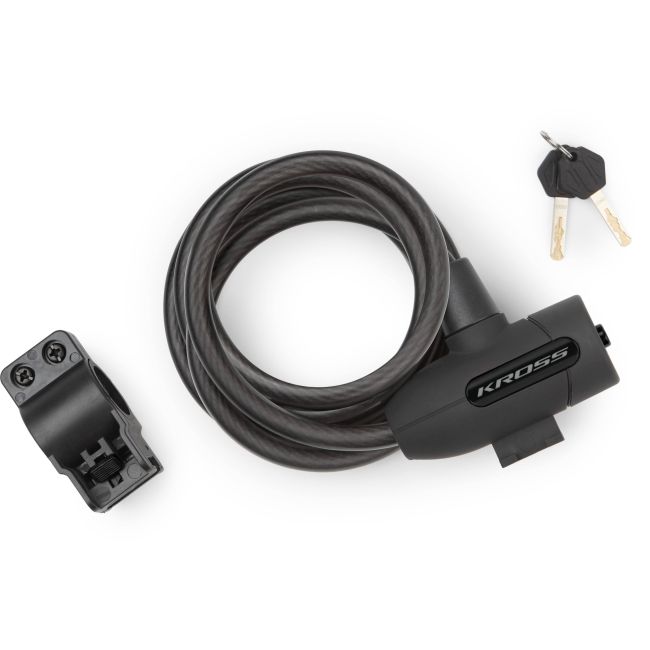 Kross Spiral Cable Lock Kzk 200L W/key&bracket