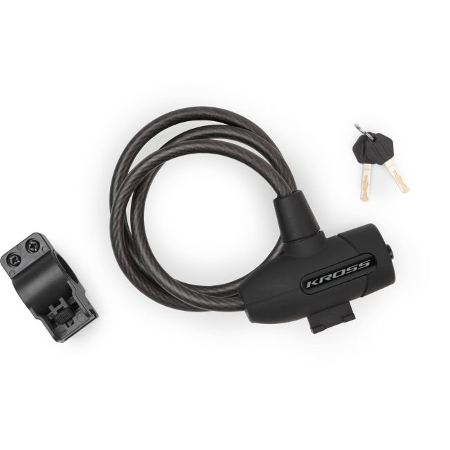 Kross Spiral Cable Lock Kzk 110S W/key&bracket