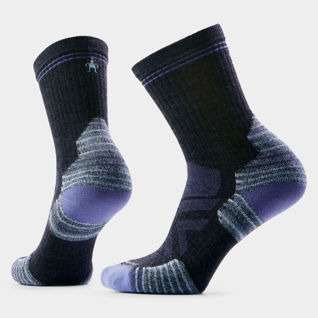 Șosete Merino hiking Smartwool Hike - gri Charcoal | Mid Crew | Targeted Cushion