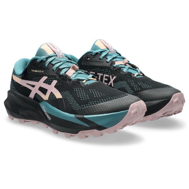 Pantofi alergare trail ASICS Trabuco 14 GTX (GORE-TEX) - negru | Morganite