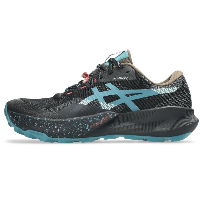 Pantofi alergare trail ASICS Trabuco 14 GTX (GORE-TEX) - negru | Misty Pine - impermeabili