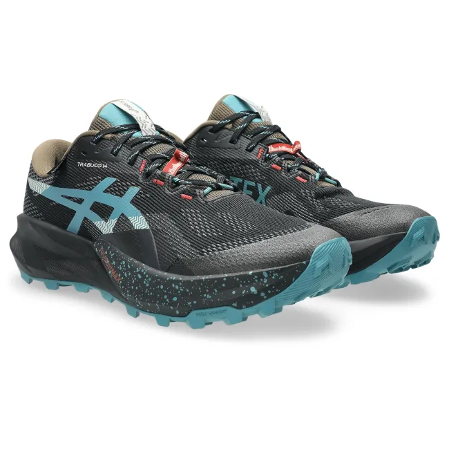 Pantofi alergare trail ASICS Trabuco 14 GTX (GORE-TEX) - negru | Misty Pine - impermeabili