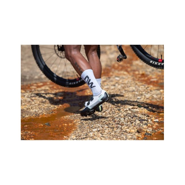 Pantofi ciclism MTB XC Northwave Extreme XT - gri/verde salvie | talpă carbon