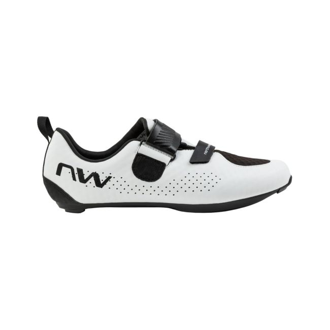 Pantofi ciclism sosea si triatlon Northwave Tribute - alb/negru | performanță