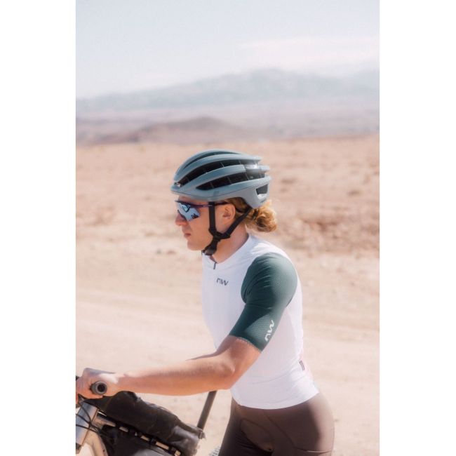 Tricou ciclism Northwave Extreme Evo - alb/petrol | UPF50+