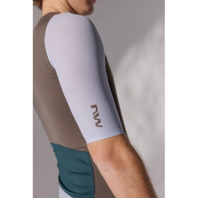 Tricou ciclism Northwave Extreme Evo - gri deschis | UPF50+