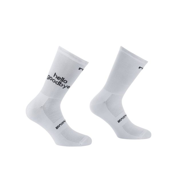 Șosete ciclism Northwave Hello | confort și respirabilitate - white