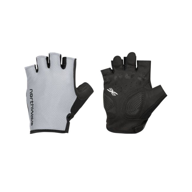Mănuși ciclism Northwave Active Max - gri deschis | degete scurte