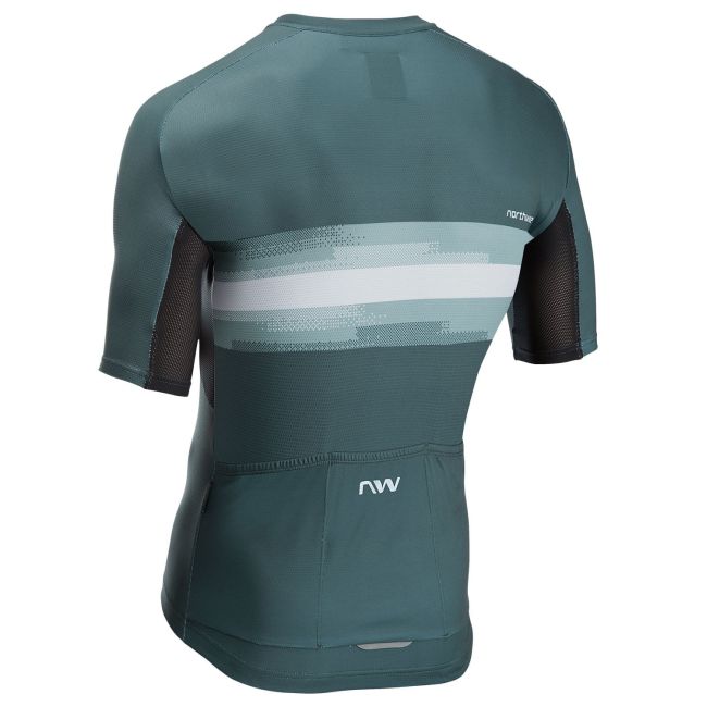 Tricou ciclism Northwave Force Evo - sage/gri deschis | jersey vară