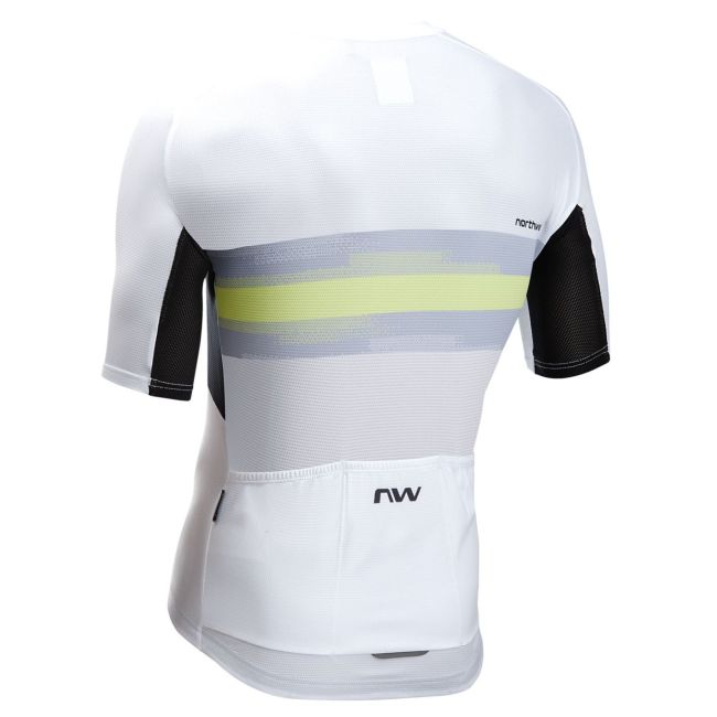 Tricou ciclism Northwave Force Evo - alb/matcha | jersey bărbați vară