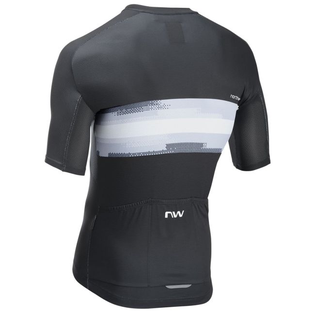 Tricou ciclism Northwave Force Evo - negru/alb | jersey bărbați vară