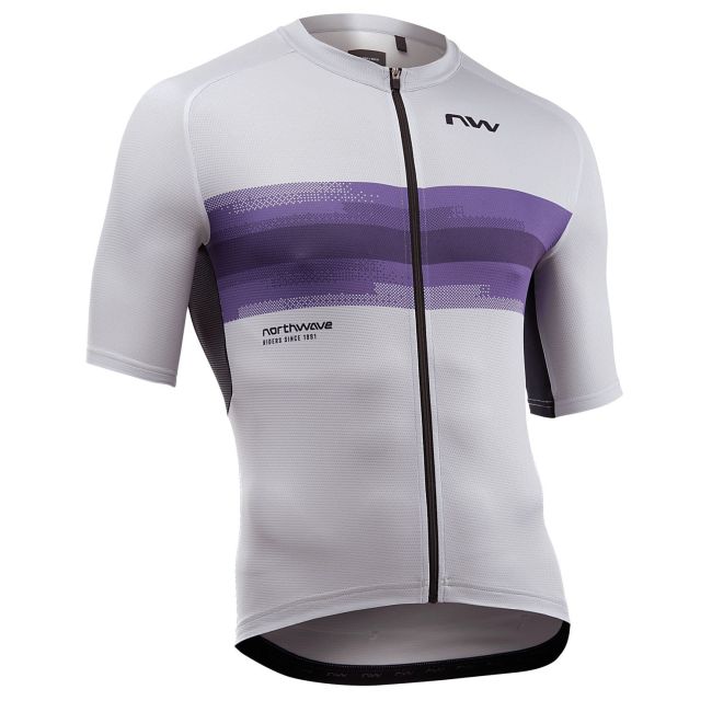 Tricou ciclism Northwave Force Evo - gri/mov | jersey bărbați vară