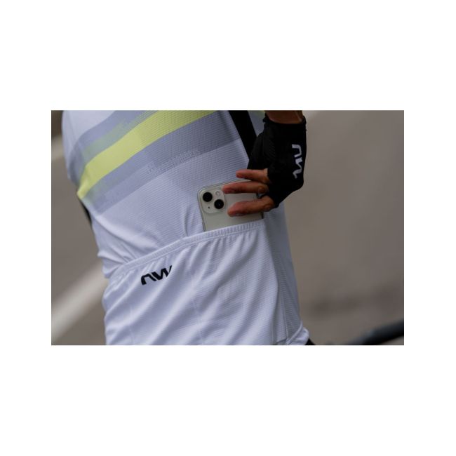 Tricou ciclism Northwave Force Evo - alb/matcha | jersey bărbați vară
