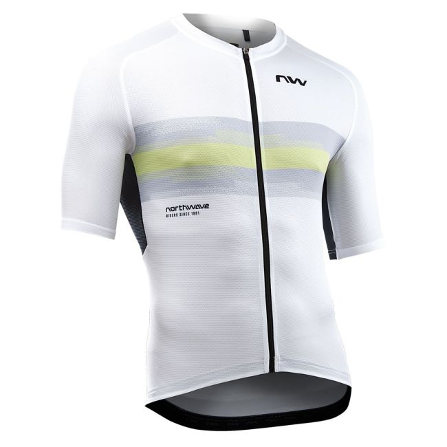 Tricou ciclism Northwave Force Evo - alb/matcha | jersey bărbați vară