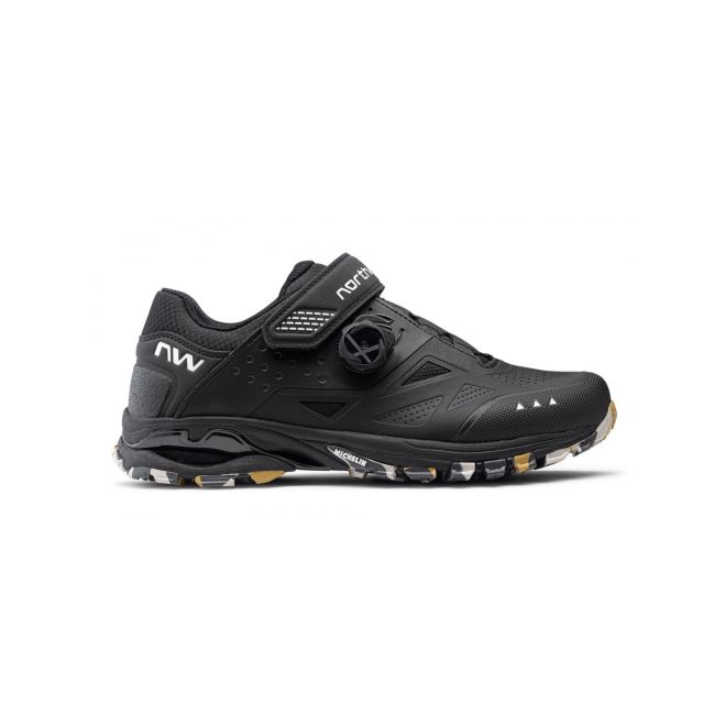 Pantofi ciclism MTB Northwave Spider Plus 3 | grip Michelin - verde (forest)