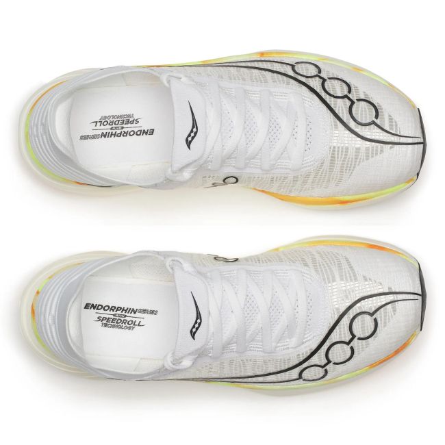 Pantofi alergare Saucony Endorphin Elite 2 - alb/peel | placă carbon