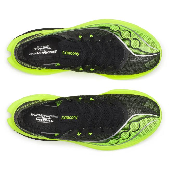 Pantofi alergare Saucony Endorphin Pro 5 - galben Citron/negru | placă carbon