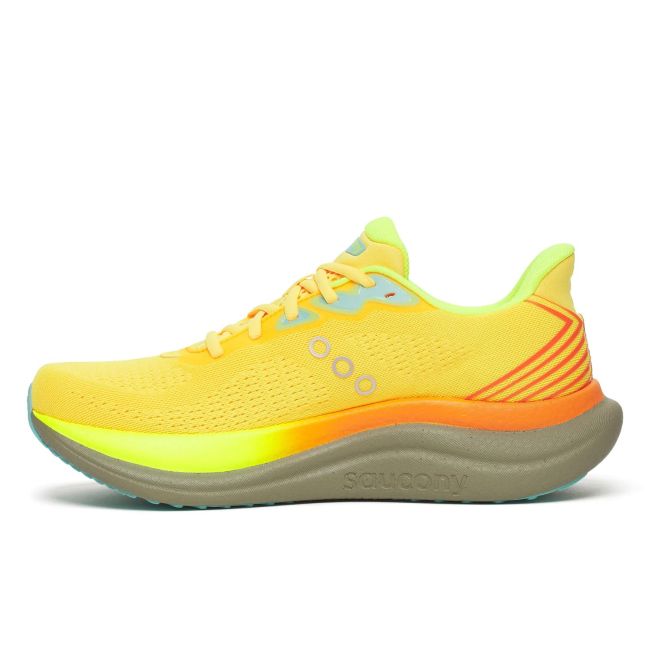 Pantofi alergare Saucony Triumph 23 - galben Vizigold | Laurel | PWRRUN PB