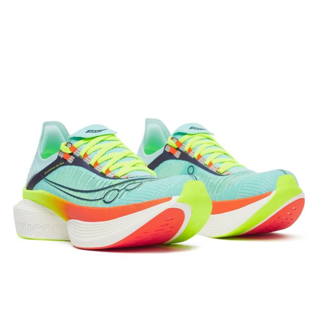 Pantofi alergare Saucony Endorphin Elite 2 - Splash | Fire | placă carbon