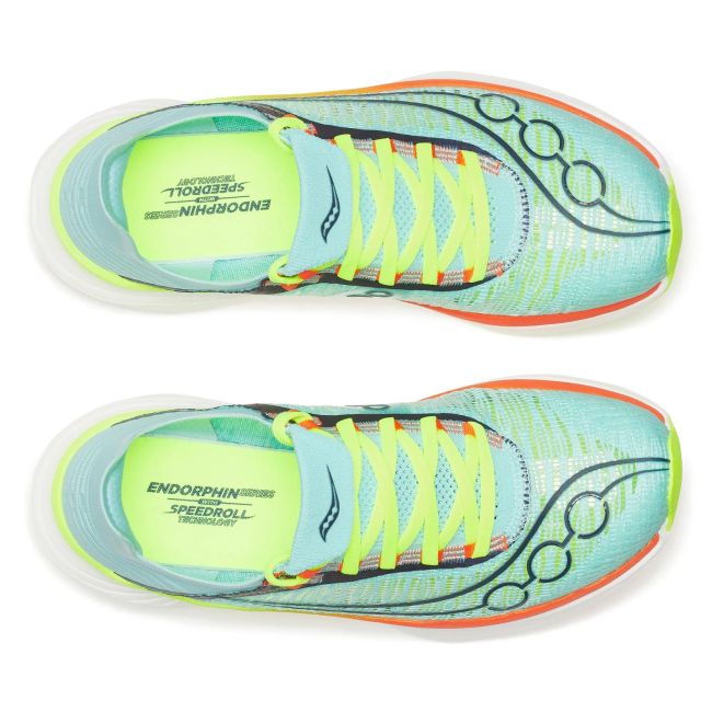 Pantofi alergare Saucony Endorphin Elite 2 - Splash | Fire | placă carbon