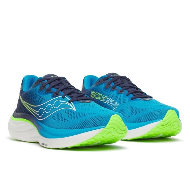 Pantofi alergare Saucony Ride 19 - albastru Cobalt | Slime | PWRRUN+