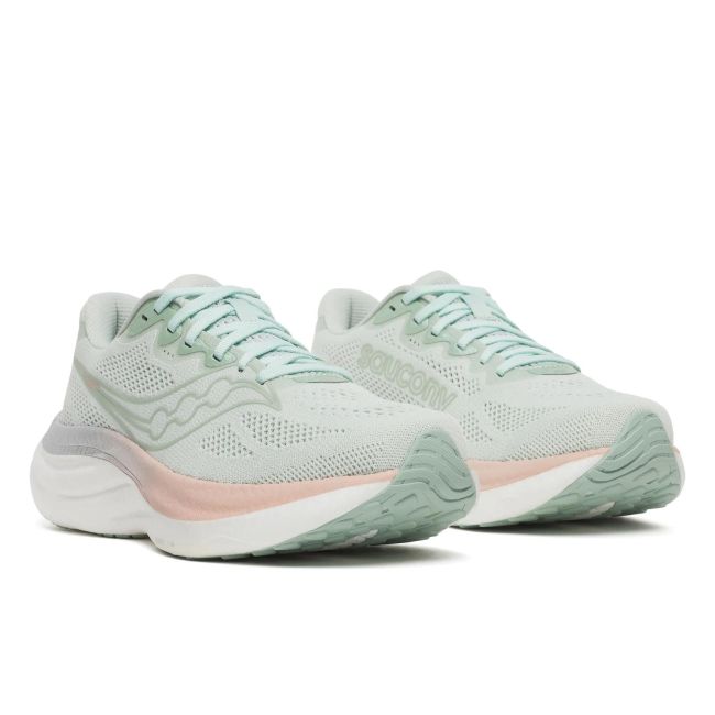 Pantofi alergare Saucony Ride 19 W - verde Mist | Cameo | PWRRUN+