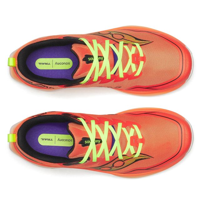 Pantofi alergare trail Saucony Peregrine 16 - portocaliu Fire | grip Vibram