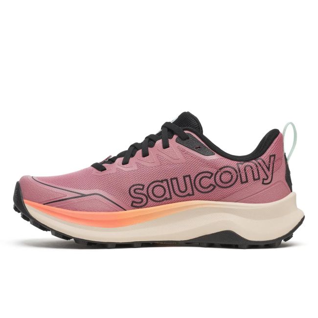 Pantofi alergare trail Saucony Peregrine 16 W - mov/somon | grip Vibram