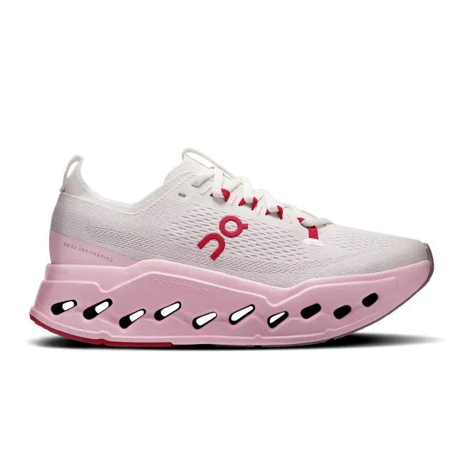 Pantofi alergare On Cloudsurfer Max W - amortizare maximă - Ivory | Peony