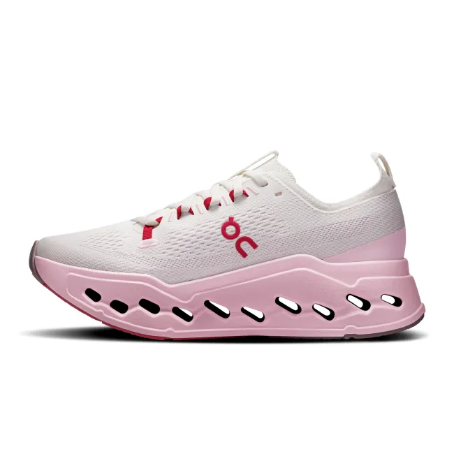 Pantofi alergare On Cloudsurfer Max W - amortizare maximă - Ivory | Peony