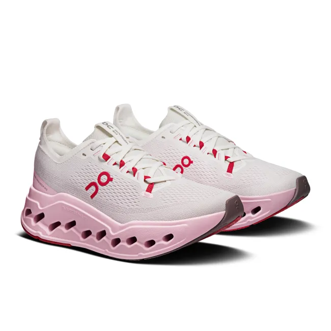 Pantofi alergare On Cloudsurfer Max W - amortizare maximă - Ivory | Peony