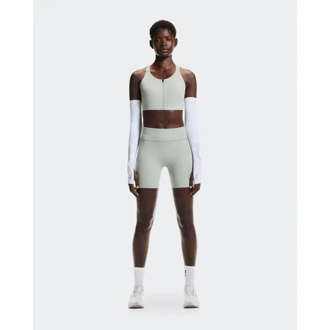 Bustieră alergare On Endurance Bra Zip W - gri Tin | suport ridicat