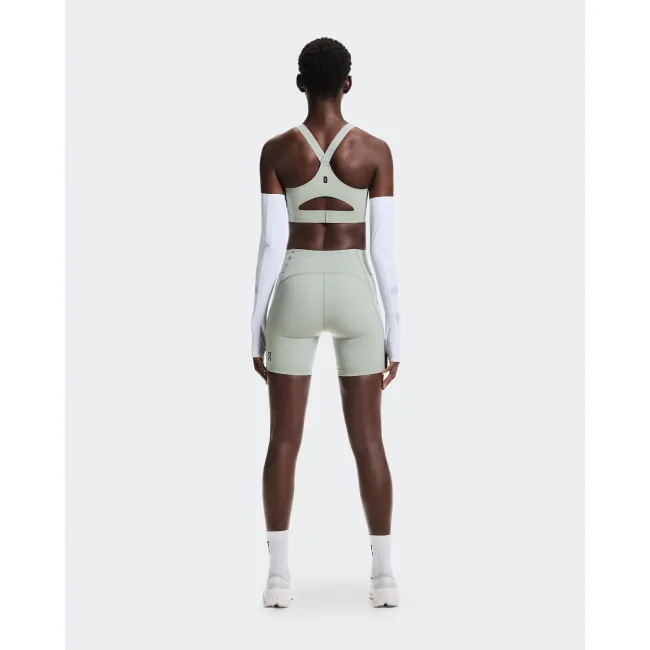 Bustieră alergare On Endurance Bra Zip W - gri Tin | suport ridicat