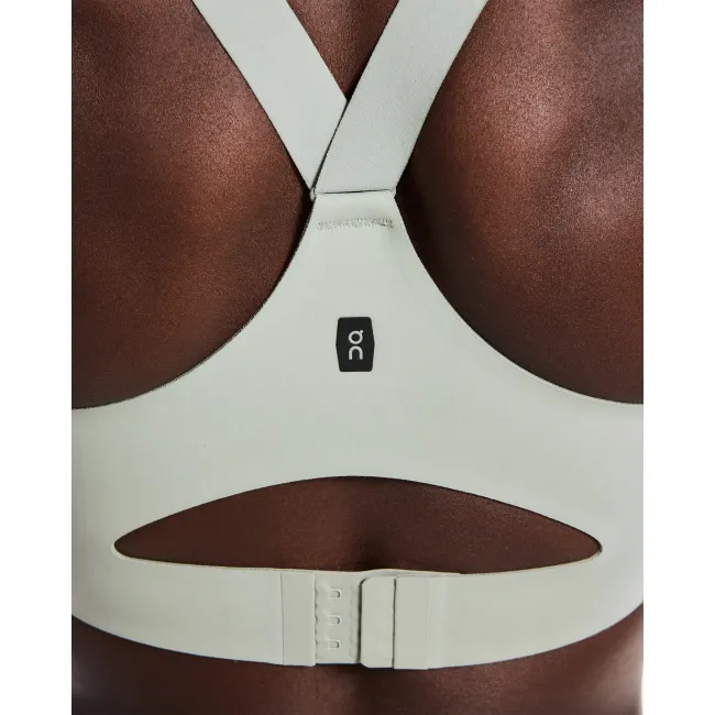 Bustieră alergare On Endurance Bra Zip W - gri Tin | suport ridicat