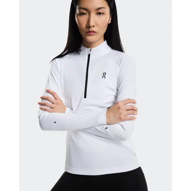 Bluză tehnică On Climate Shirt W - albă | alergare și hiking