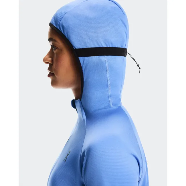 Hanorac On Climate Zip Hoodie W - albastru Iceberg | alergare