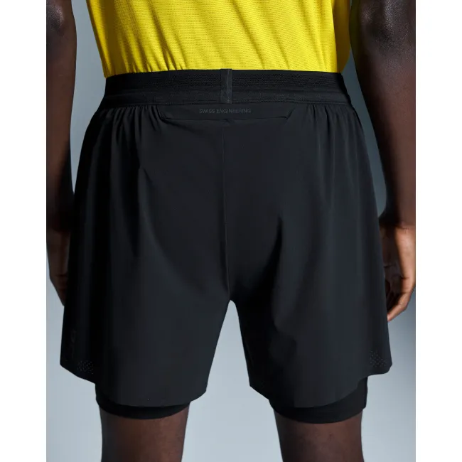 Pantaloni scurți 2in1 On 5" Performance - negru | alergare