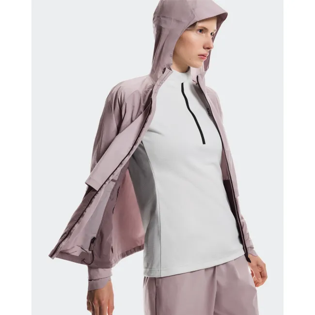 Jachetă alergare On Core Jacket W - gri Heron | Gobi | all-weather