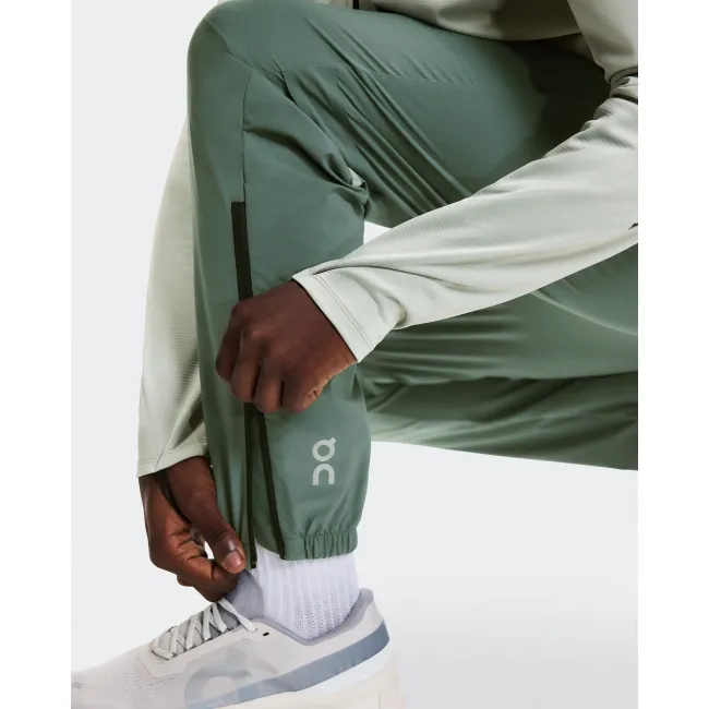 Pantaloni alergare On Core Pants - olive | ușori și elastici