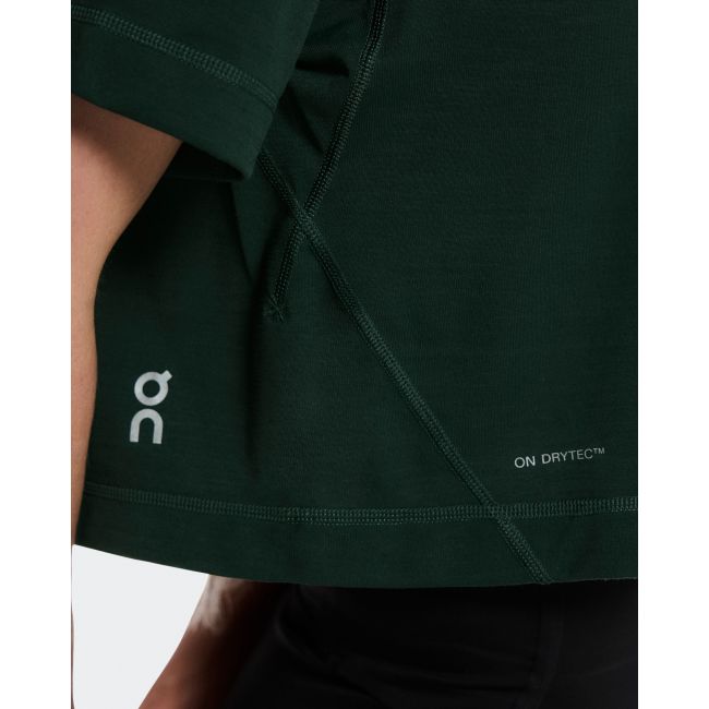 Crop top antrenament On Train-T Crop W - obsidian | DryTec™