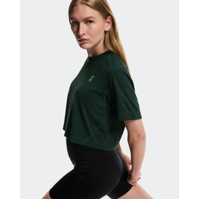 Crop top antrenament On Train-T Crop W - obsidian | DryTec™